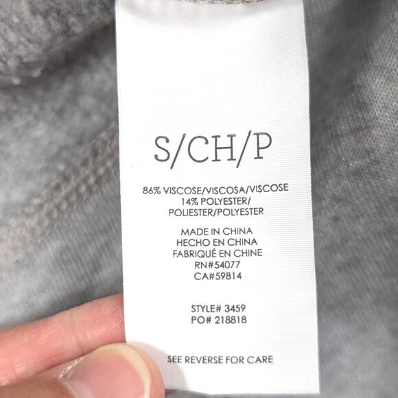 Cabi Dress Women's Size Small Gray Flashdance Sweatshirt Cozy Casual Long Sleeve - Picture 6 of 6